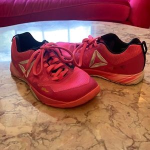 Women’s pink Reebok CrossFit shoes size 7